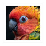 Close Up Sun Conure Parrot Eye Feathers  (Print Only) thumbnail