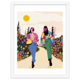 Besties, Best Friends Friendship Fashion, Girl Power Empower Bohemian Travel Companion Soulmates Gift thumbnail