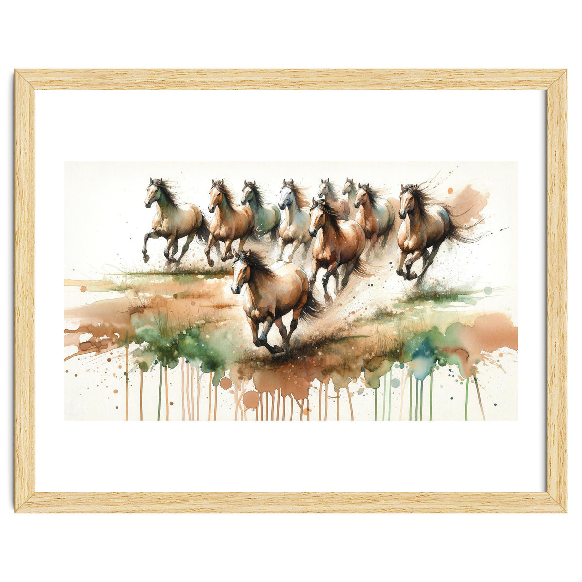 Galloping Horse Herd