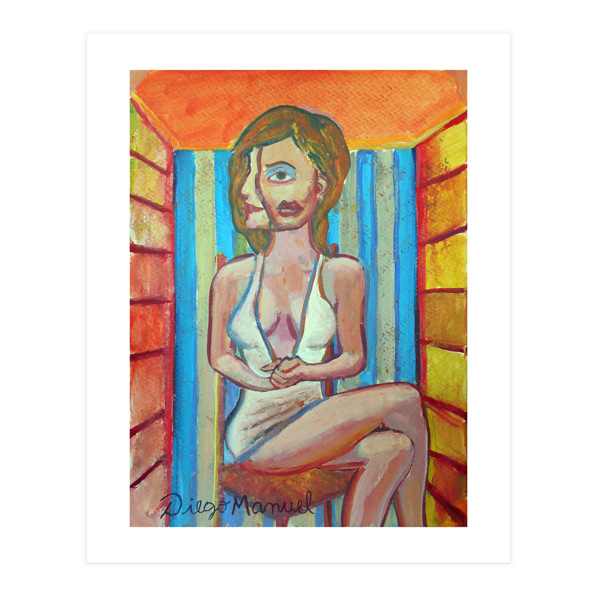 Mujer En La Silla 4 (Print Only)