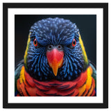 Close Up Of A Colorful Rainbow Lorikeet Bird thumbnail