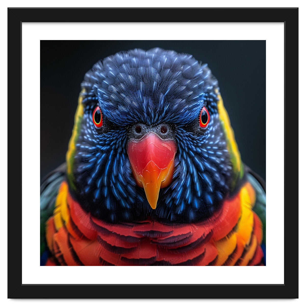 Close Up Of A Colorful Rainbow Lorikeet Bird