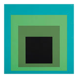 JOSEF ALBERS - HOMAGE TO THE SQUARE GREEN BLACK (Print Only) thumbnail