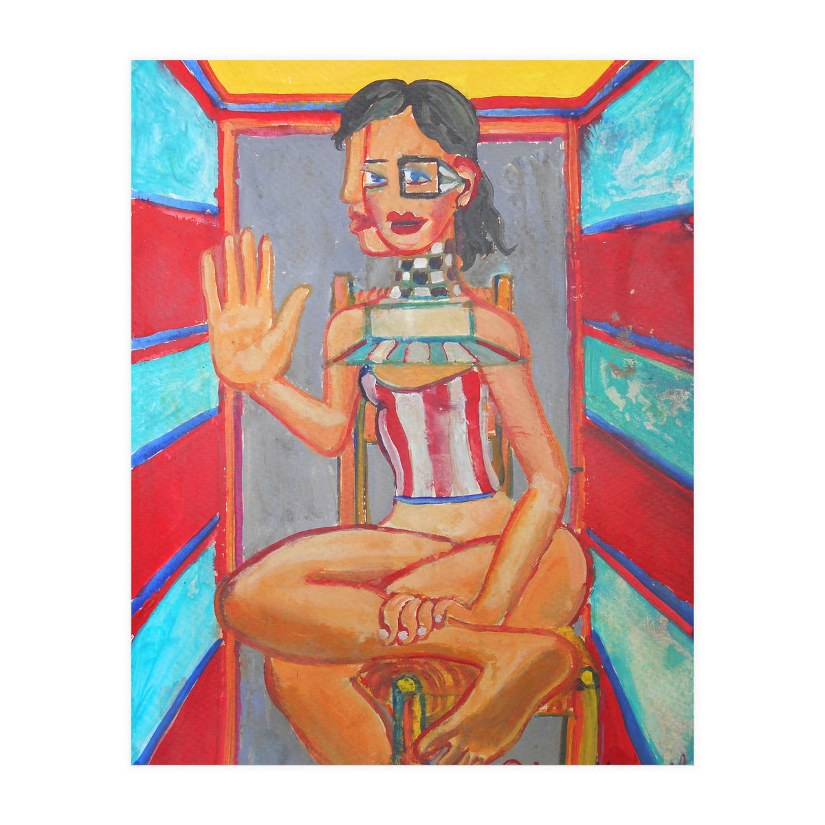 Mujer En La Silla 3 (Print Only)