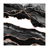 Black & Rose Gold Agate Texture 06  (Print Only) thumbnail