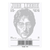 Receipt Art John Lennon Quotes  (Print Only)