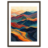 Abstract Mountain Landscape Art with Fluid Textures thumbnail