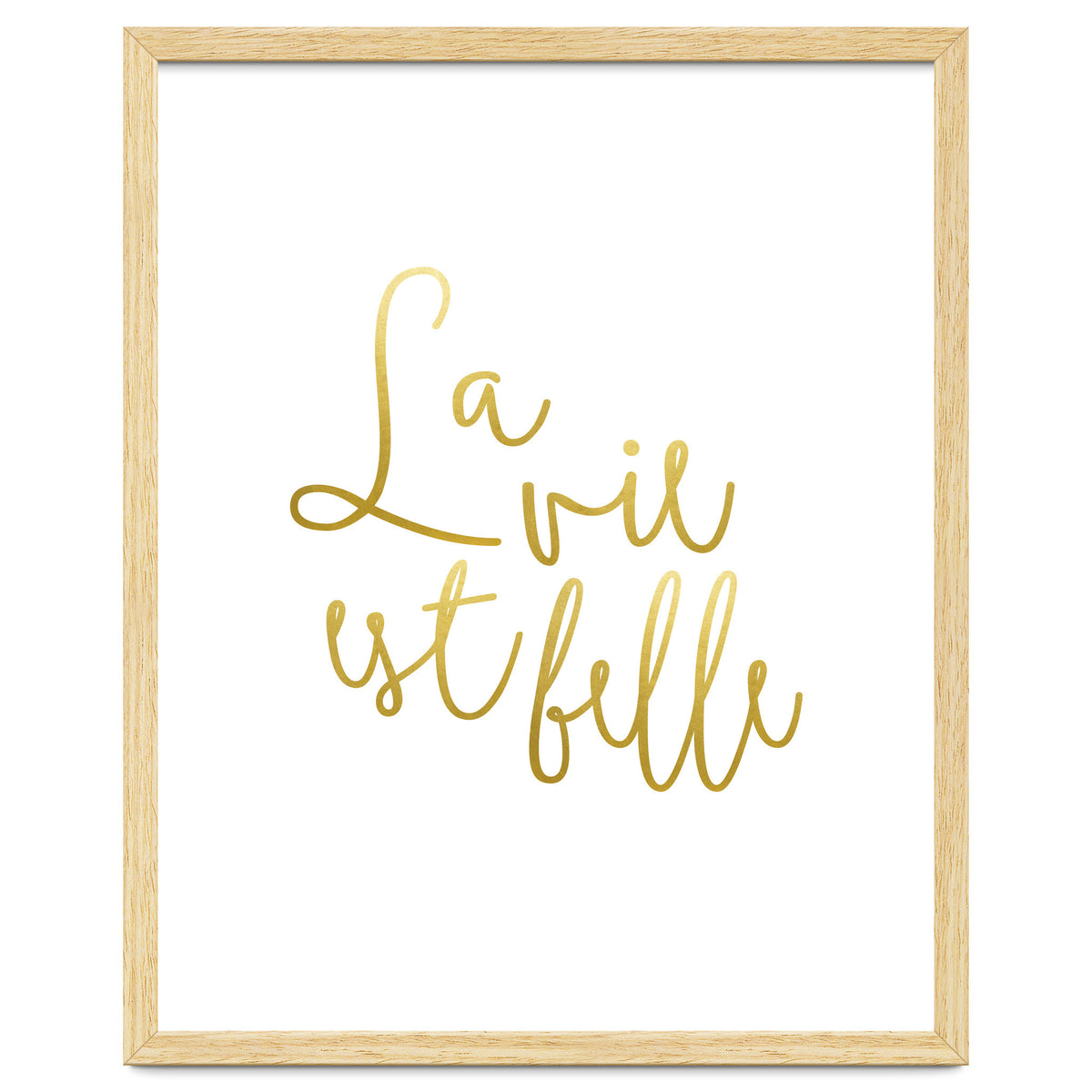La vie est belle #society6 #typography #buyart