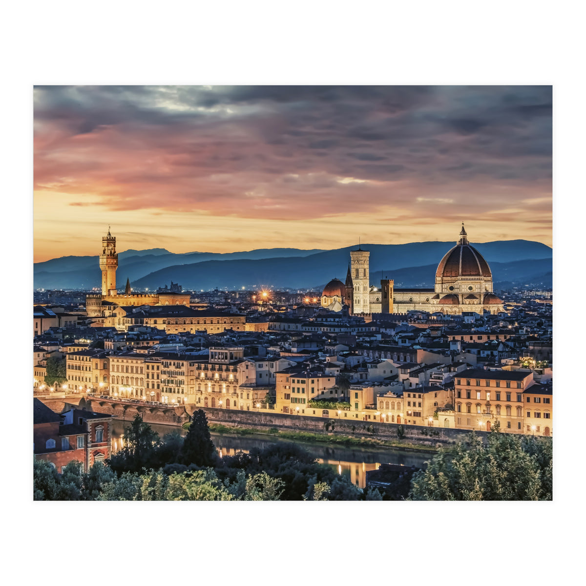 Florence At Sunset (Print Only)
