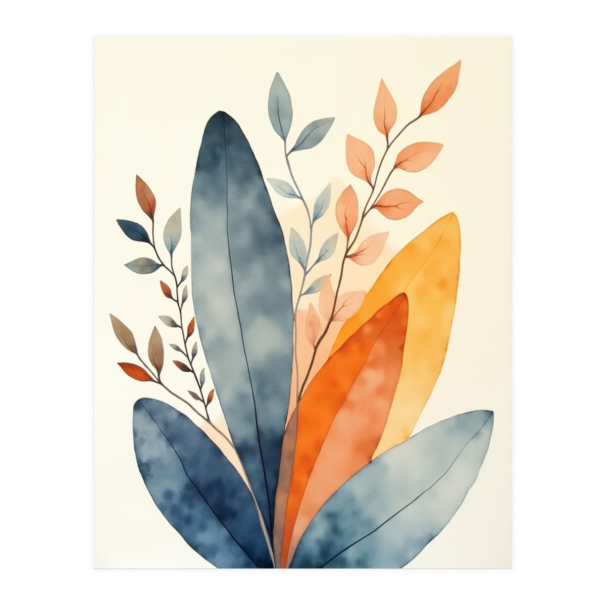 Modern Contemporary Art Flower (Print Only)