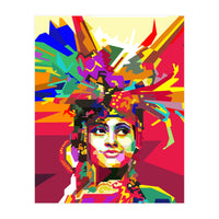 Beauty Traditional Ethnic Woman Pop Art (Print Only)