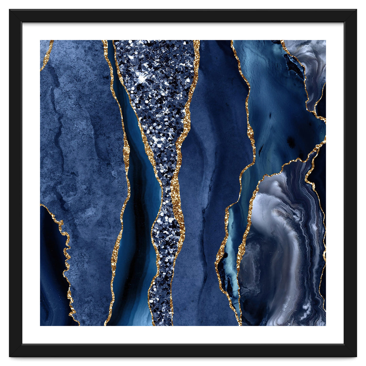 Agate Glitter Ocean Texture 06