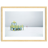 Playground in the winter seascape thumbnail