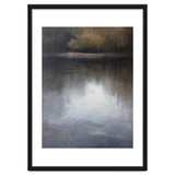 Atmospheric Golden Autumn Forest Reflection Oil Painting thumbnail