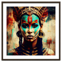 Armored Warrior Woman Portrait