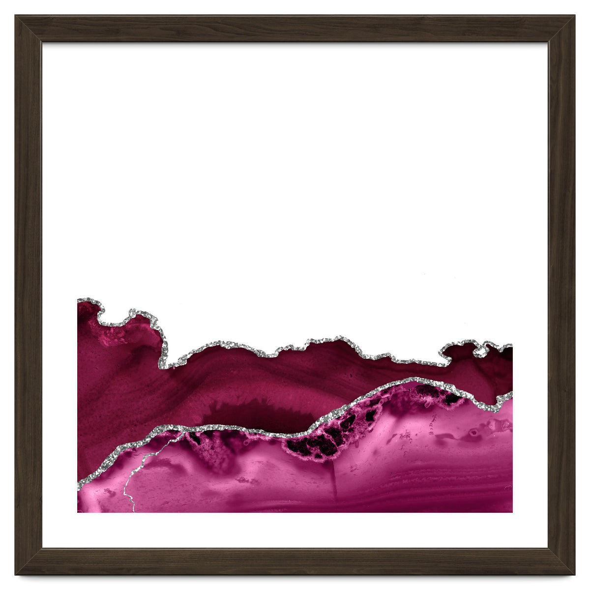 Burgundy & Silver Agate Texture 16