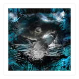 Shark Blue Moon Ocean Splash (Print Only) thumbnail