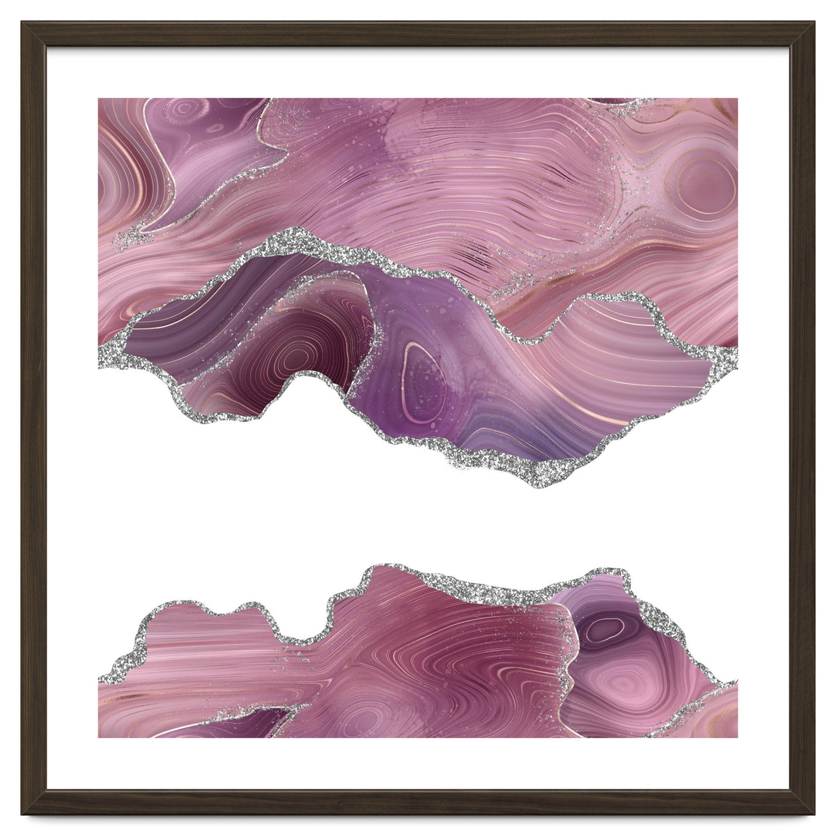 Mauve & Silver Agate Texture 07