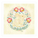 Folk Art Rabbit (Print Only) thumbnail