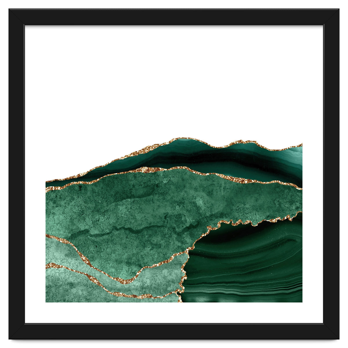 Emerald & Gold Agate Texture 06