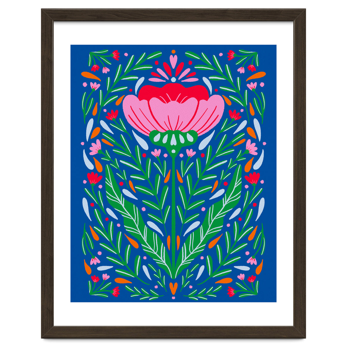 Bold Symmetrical Floral