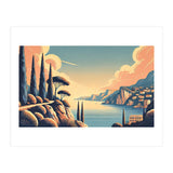 Vintage French Riviera Poster, France (Print Only) thumbnail