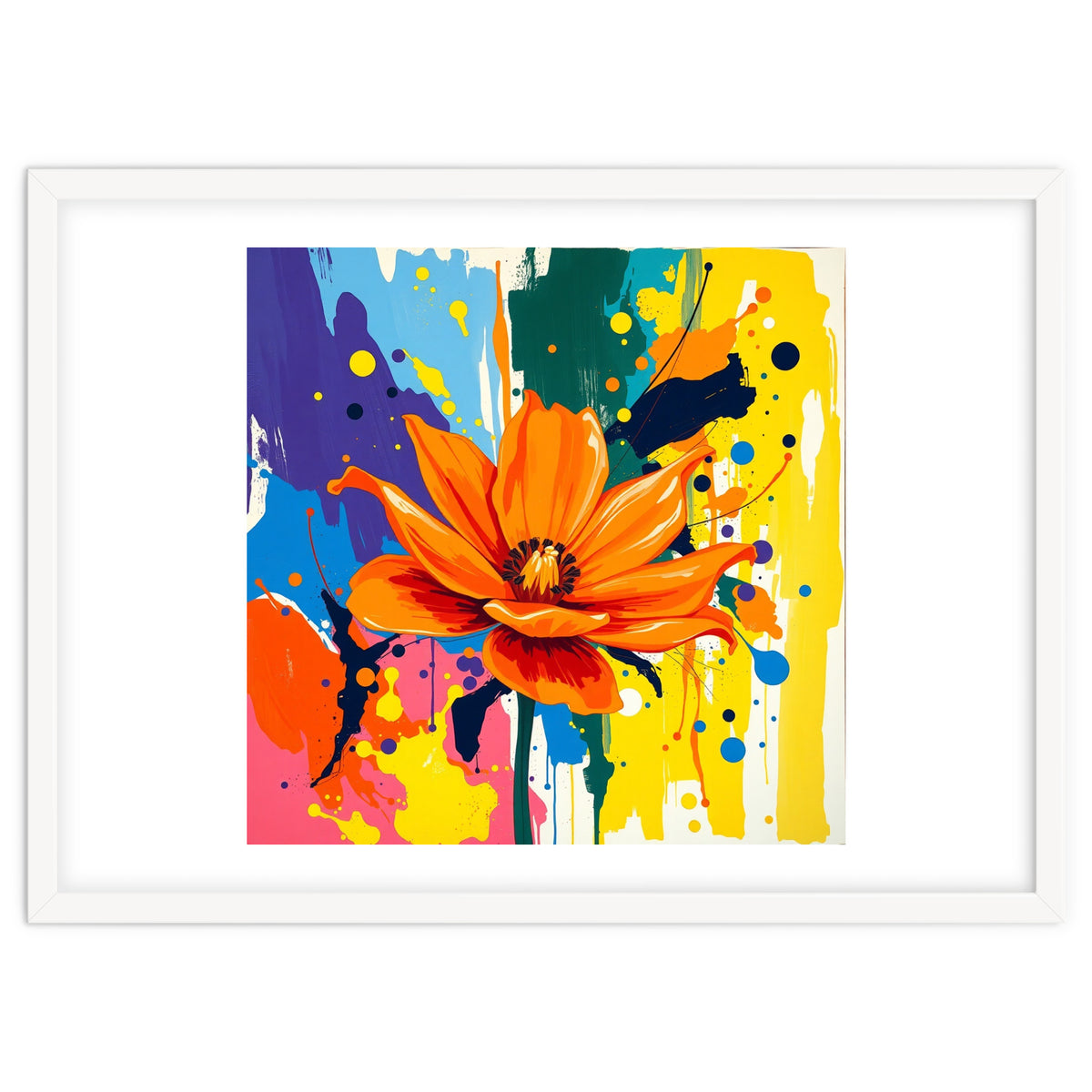 Modern Vibrant Flower