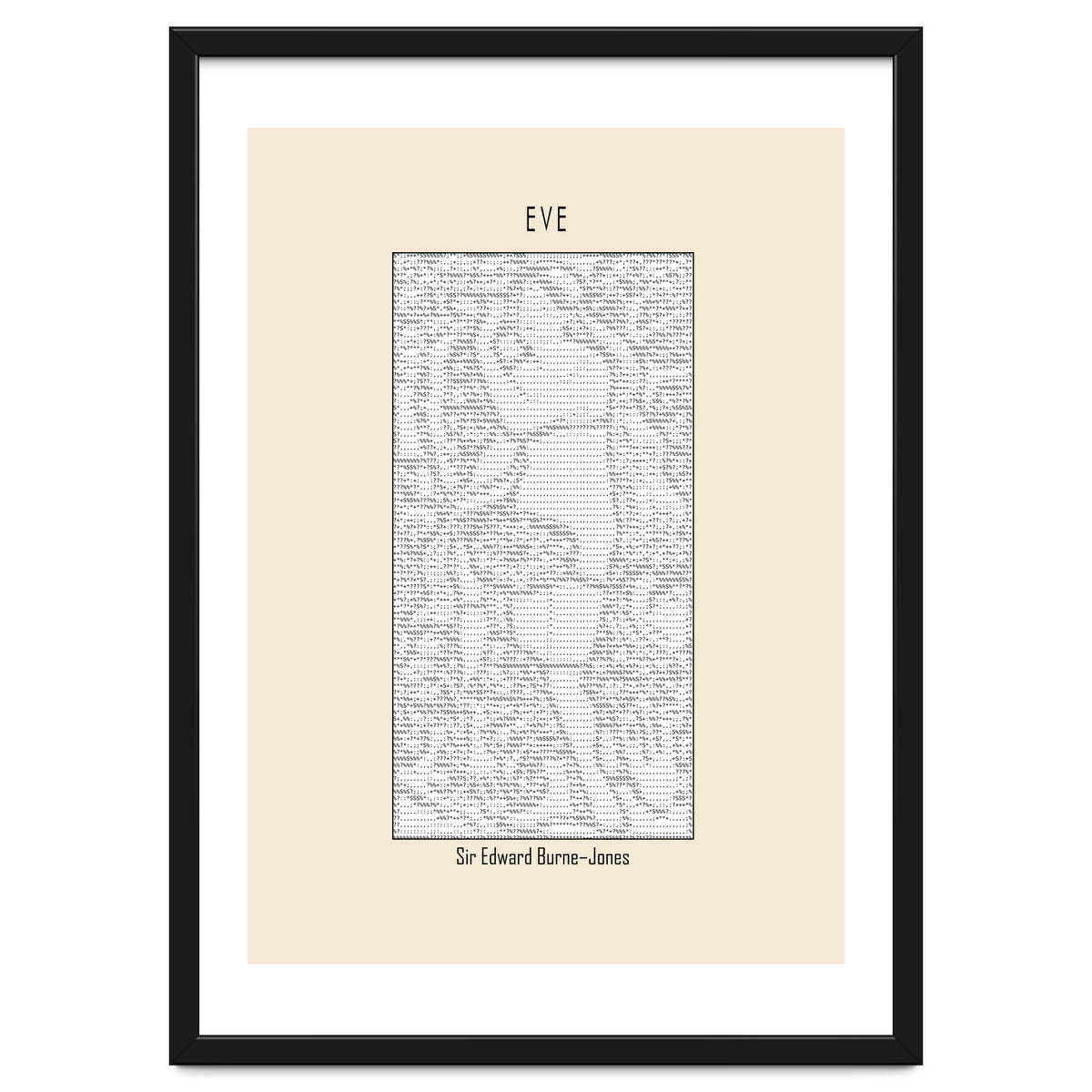 Eve – Sir Edward Burne–jones (ascii Art)