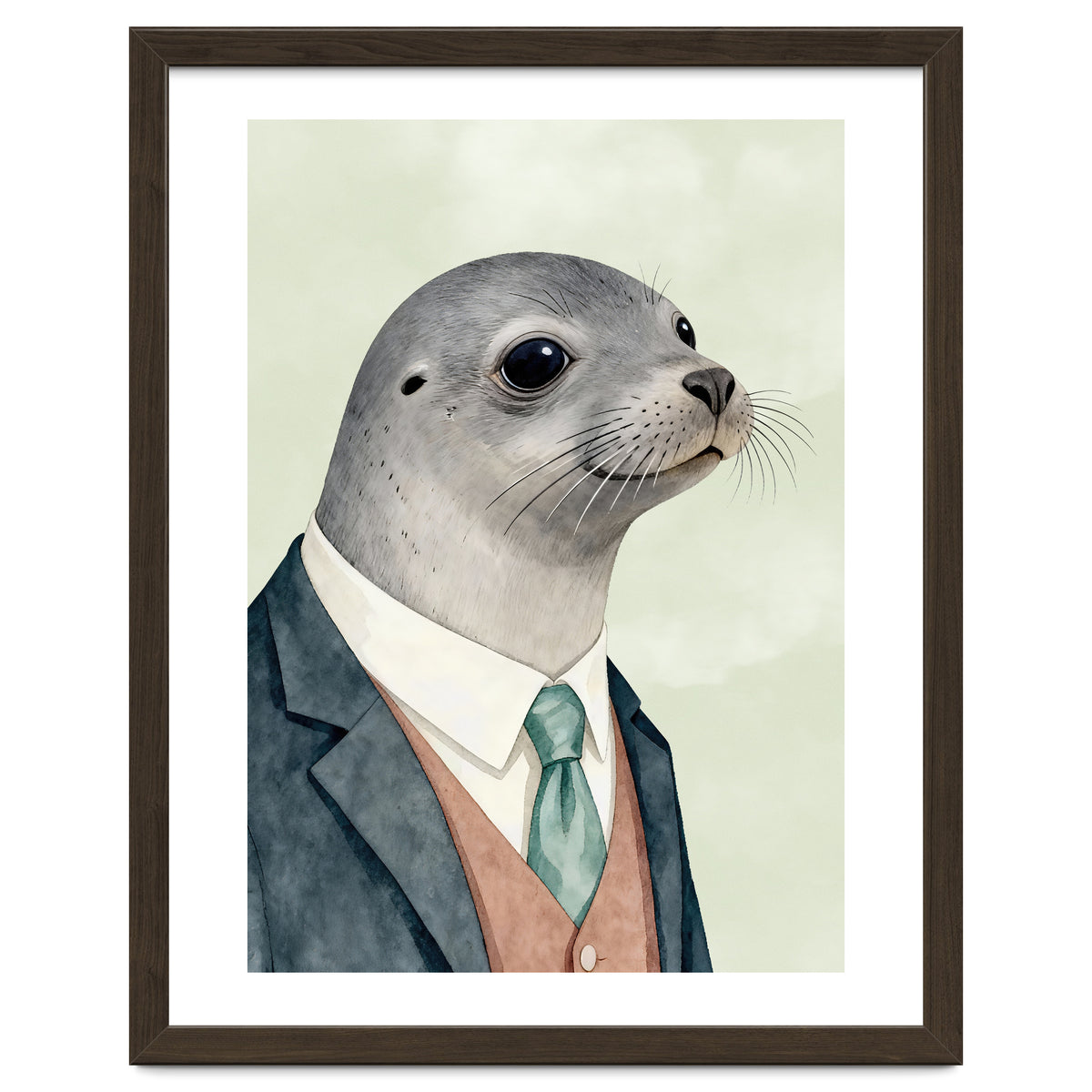 Seal Animal In A Suit