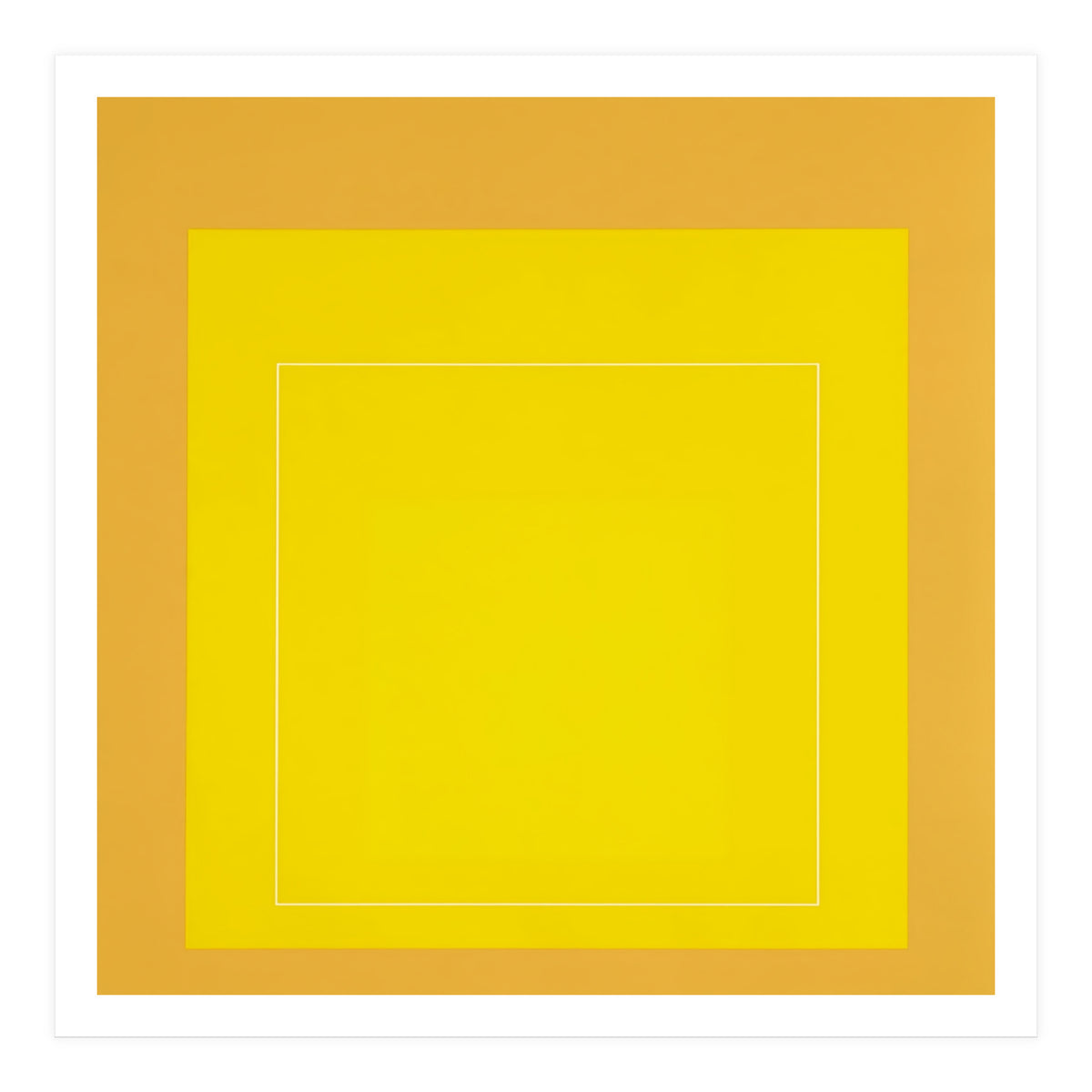JOSEF ALBERS - HOMAGE TO THE SQUARE YELLOW   (Print Only)