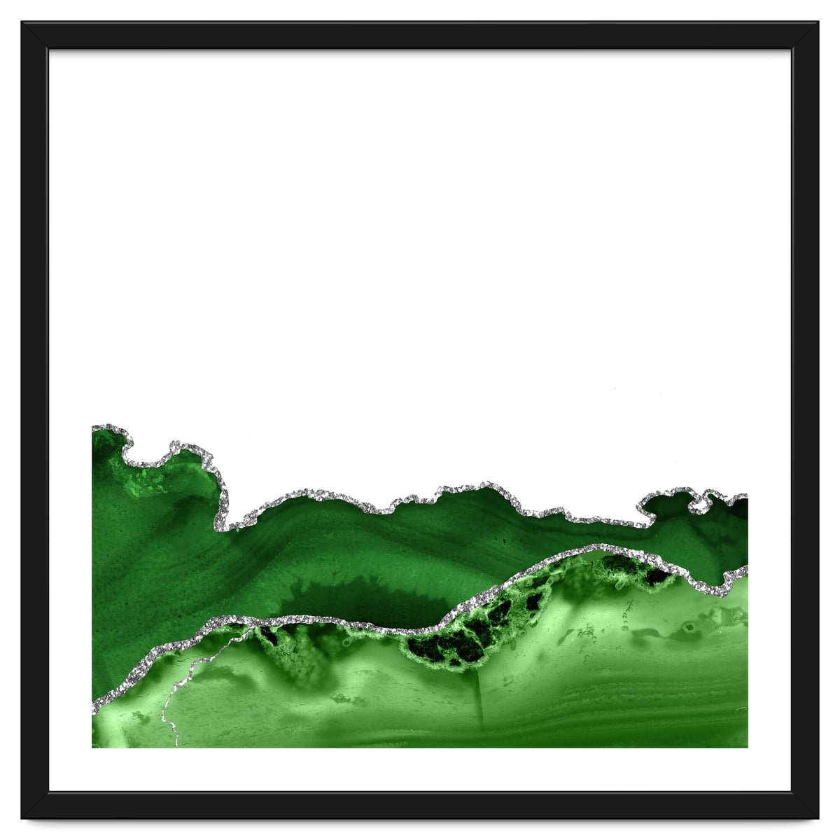 Green & Silver Agate Texture 12