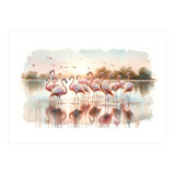 Serene Flamingo Sunrise (Print Only) thumbnail