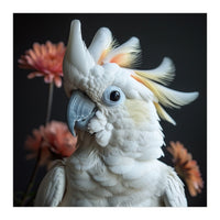 Beautiful Cockatoo Parrot With Yellow Crest (Print Only)