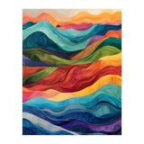 Abstract Rainbow Wave Landscape (Print Only) thumbnail