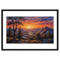 Sunset Over the Valley Peaks
