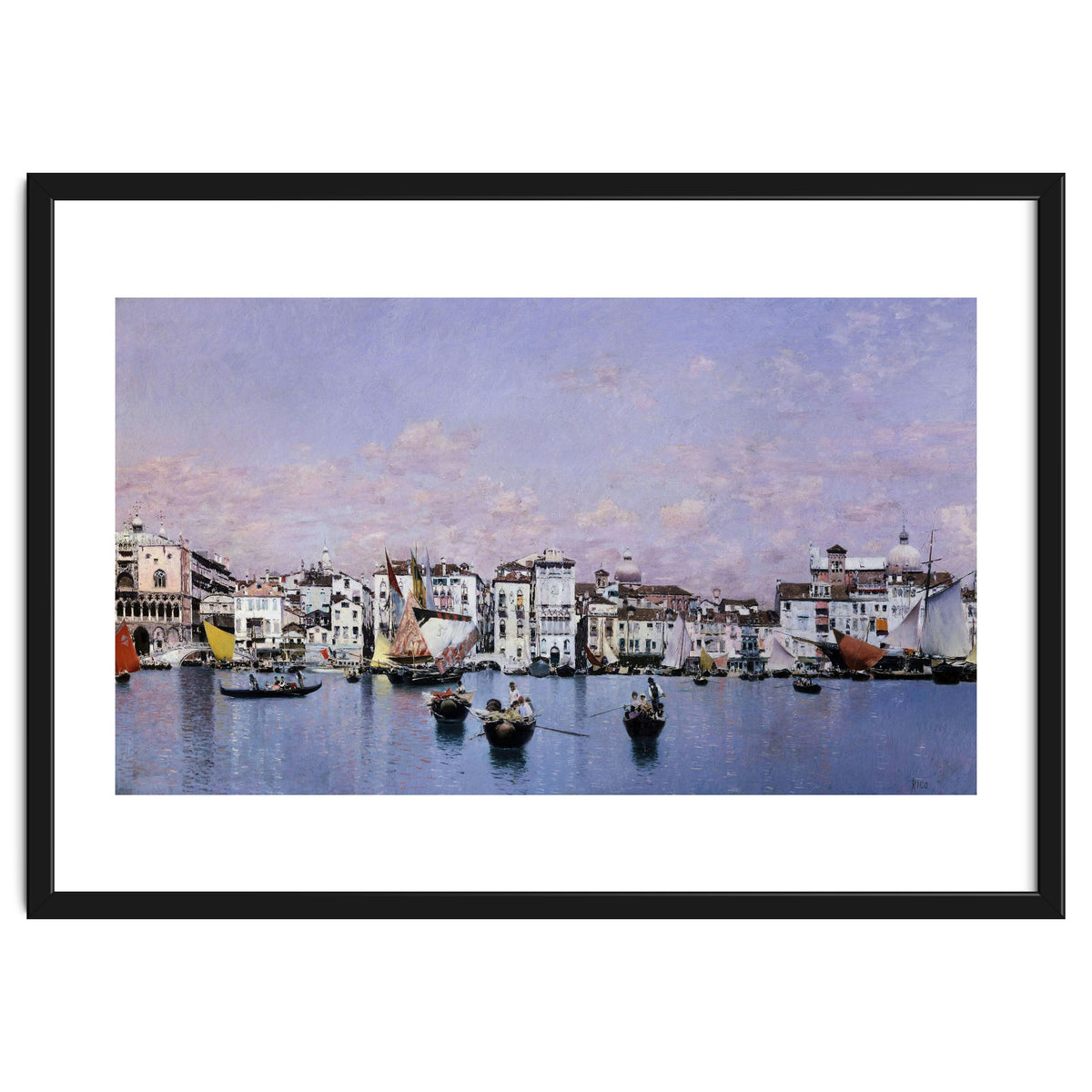 'La riva degli Schiavoni en Venecia', 1873, Oil on canvas, 42 cm x 72 cm.