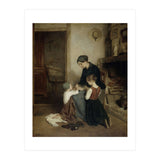 The Evening Prayer. Dating: 1857. Measurements: h 46.5 cm × w 38.5 cm; d 6.4 cm. (Print Only) thumbnail