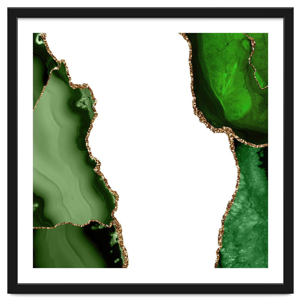 Green & Gold Agate Texture 21