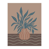 Modern Vase with Tropical Leaves (Print Only) thumbnail