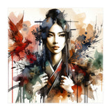 Phoenix Spirit Asian Warrior Portrait (Print Only) thumbnail