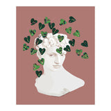 Roman Planter, Plant Pot, Botanical Nature Victorian Statue Face, Eclectic Bohemian Plant Lady Illustration (Print Only) thumbnail