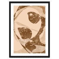 Abstract Brown Scratch