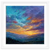 Ethereal Alpine Sunset Over Distant Peaks thumbnail