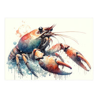 Colorful Lobster Watercolor (Print Only)