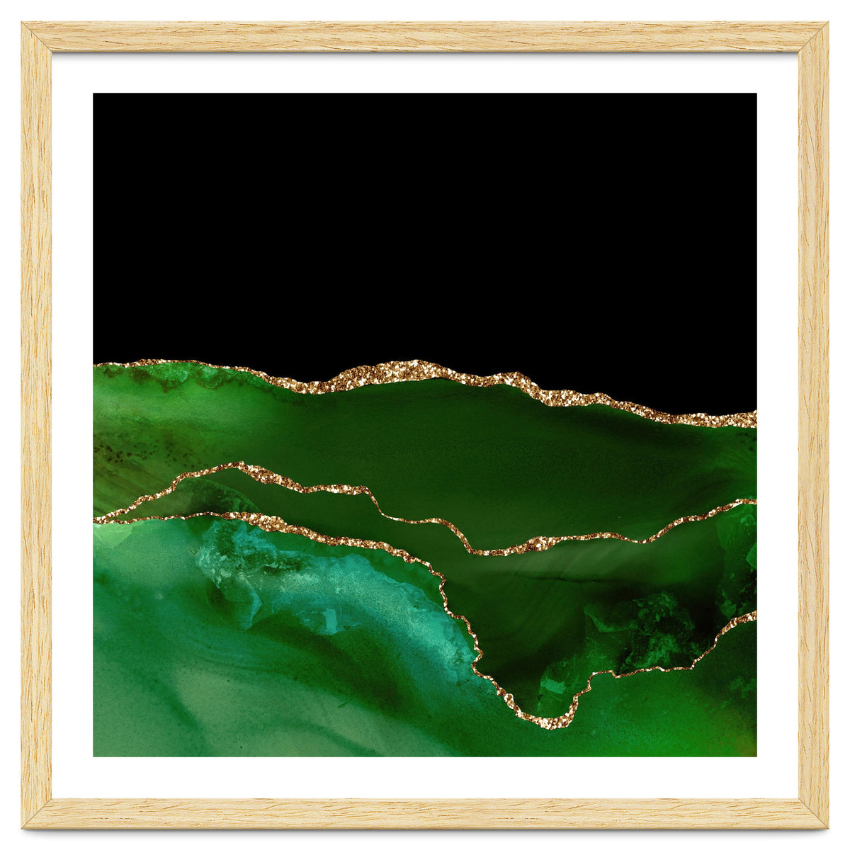 Green & Gold Agate Texture 07