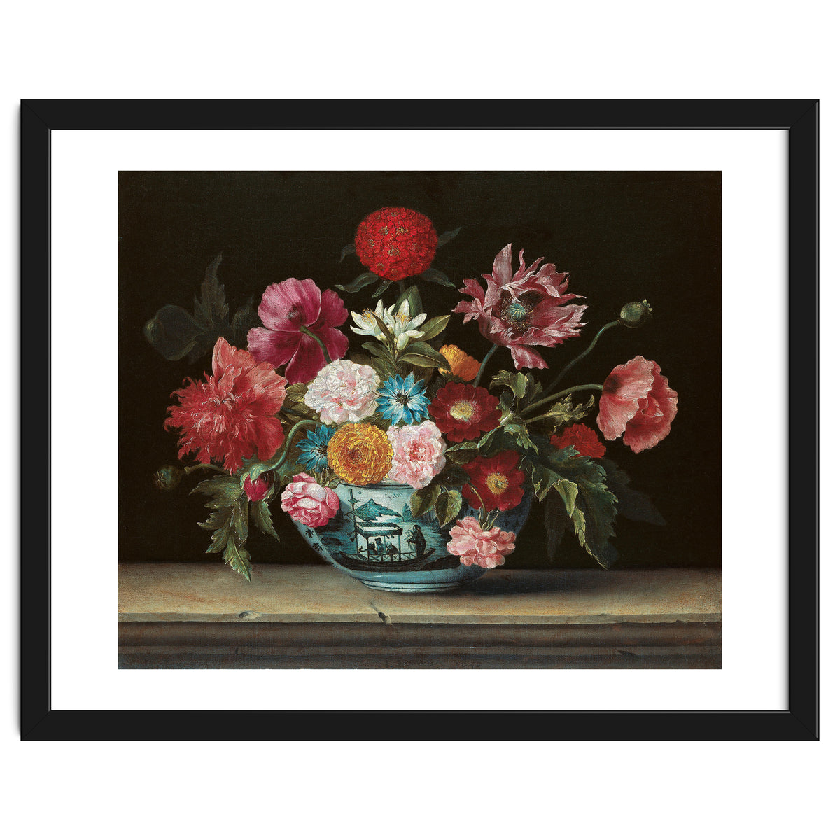 Jacques Linard (París (?), c. 1600-Paris, 1645). Chinese Bowl with Flowers (1640). Oil on canvas....