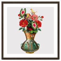 flower vase collage art