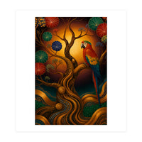 Parrot in Retro Contemporary Aesthetics (Print Only)