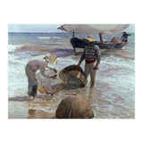 'Valencian Fishermen', 1895, Oil on canvas, 65 x 87 cm. (Print Only) thumbnail
