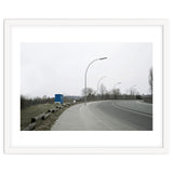 Street light on the curving road thumbnail